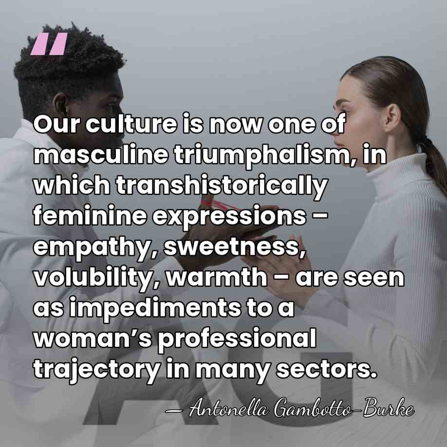 Our culture is now one of masculine triumphalism, in which transhistorically feminine&hellip; - Antonella Gambotto-Burke