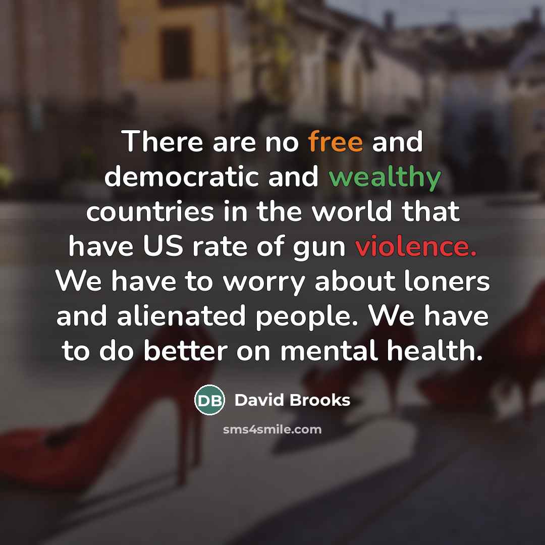 “There are no free and democratic and wealthy countries in…” quote by David Brooks
