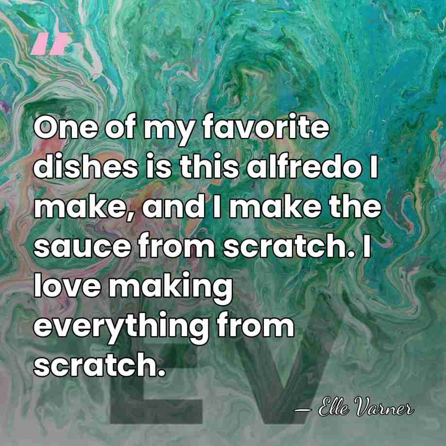 One of my favorite dishes is this alfredo I make, and I&hellip; - Elle Varner