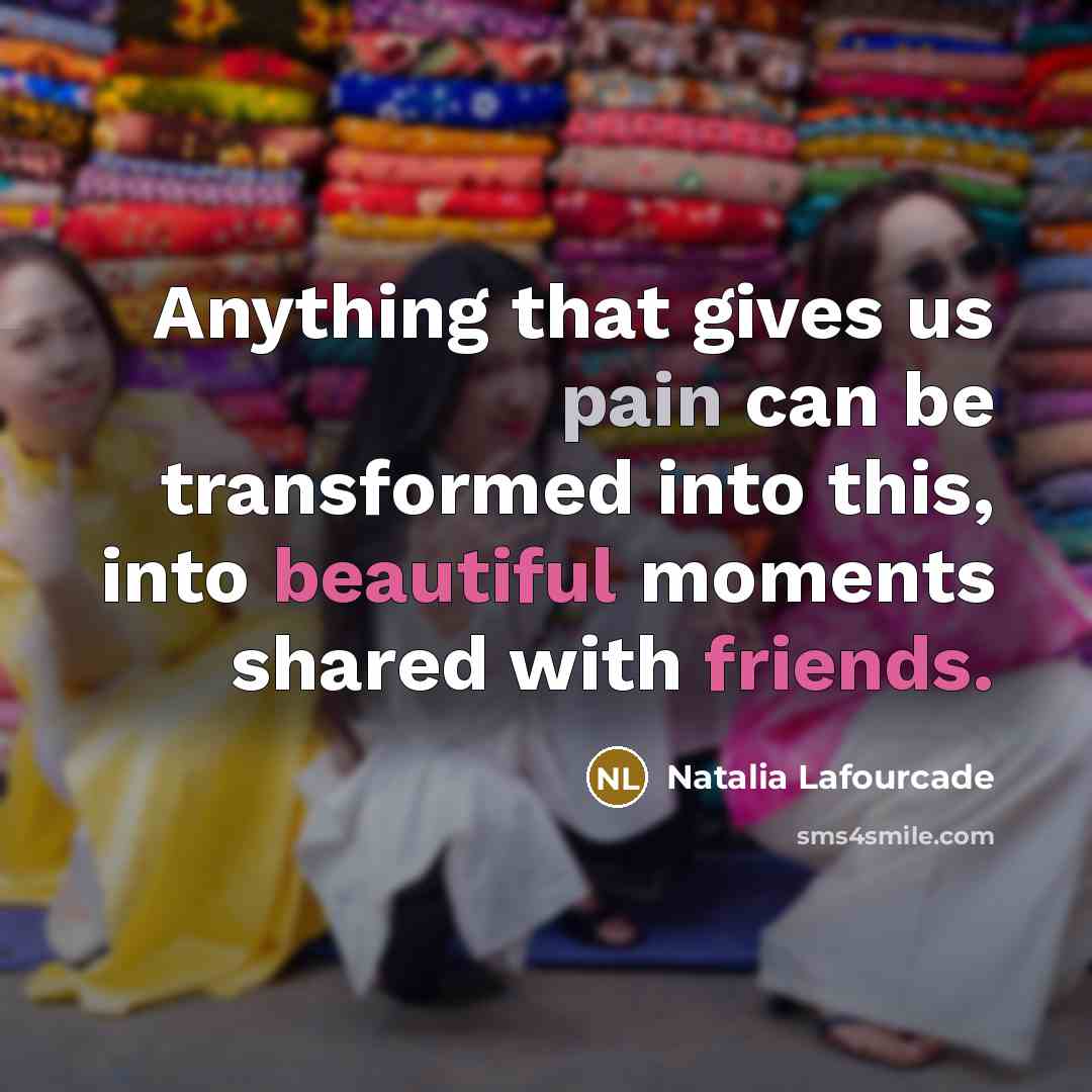 “Anything that gives us pain can be transformed into this,…” quote by Natalia Lafourcade