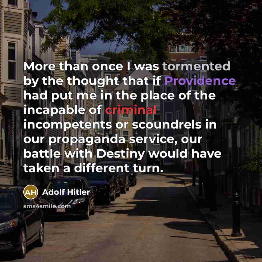 “More than once I was tormented by the thought that…” quote by Adolf Hitler
