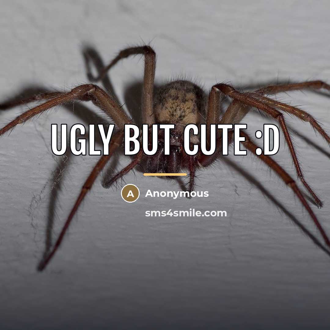 “UGLY but CUTE :D” quote by Anonymous