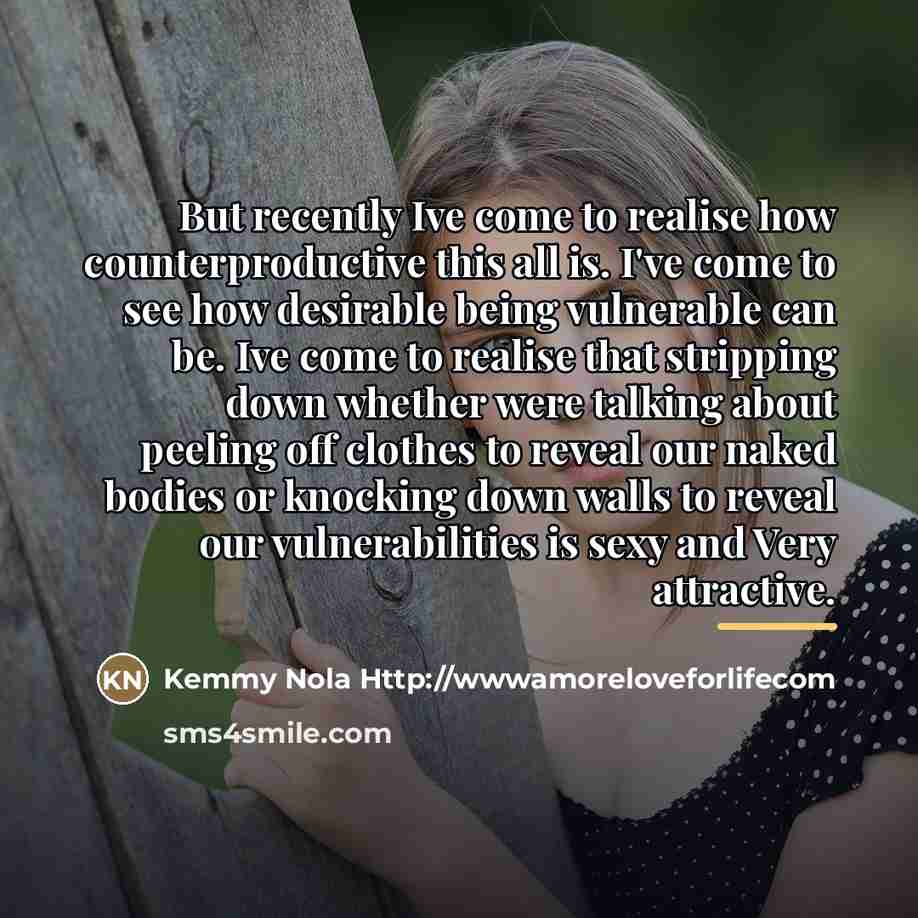 “But recently Ive come to realise how counterproductive this all…” quote by Kemmy Nola Http://wwwamoreloveforlifecom