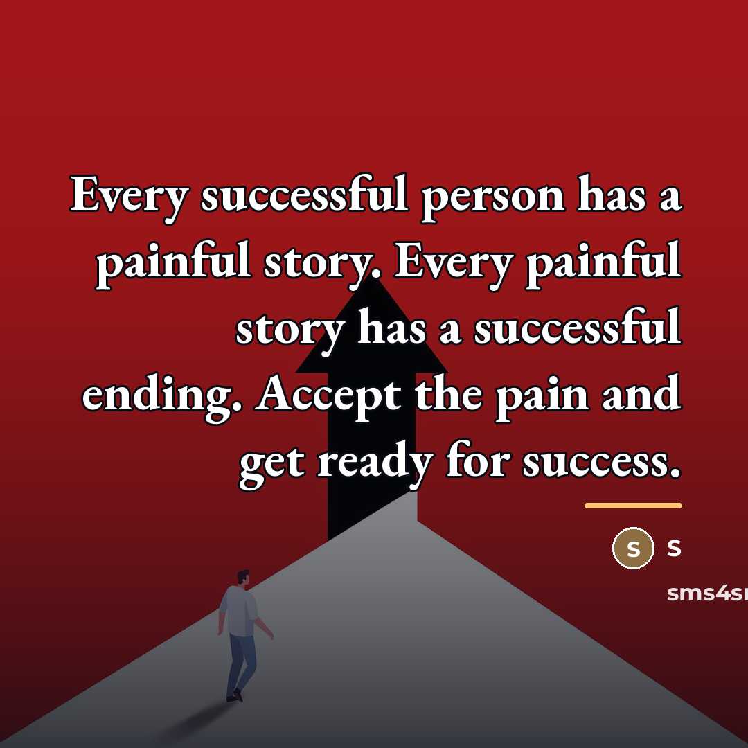 “Every successful person has a painful story. Every painful story…” quote by S