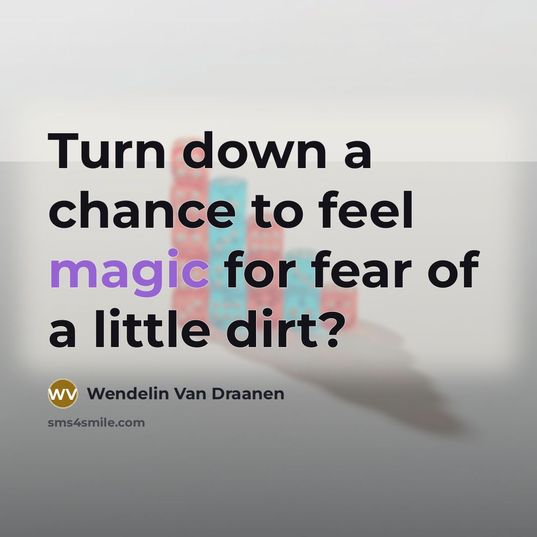 “Turn down a chance to feel magic for fear of…” quote by Wendelin Van Draanen