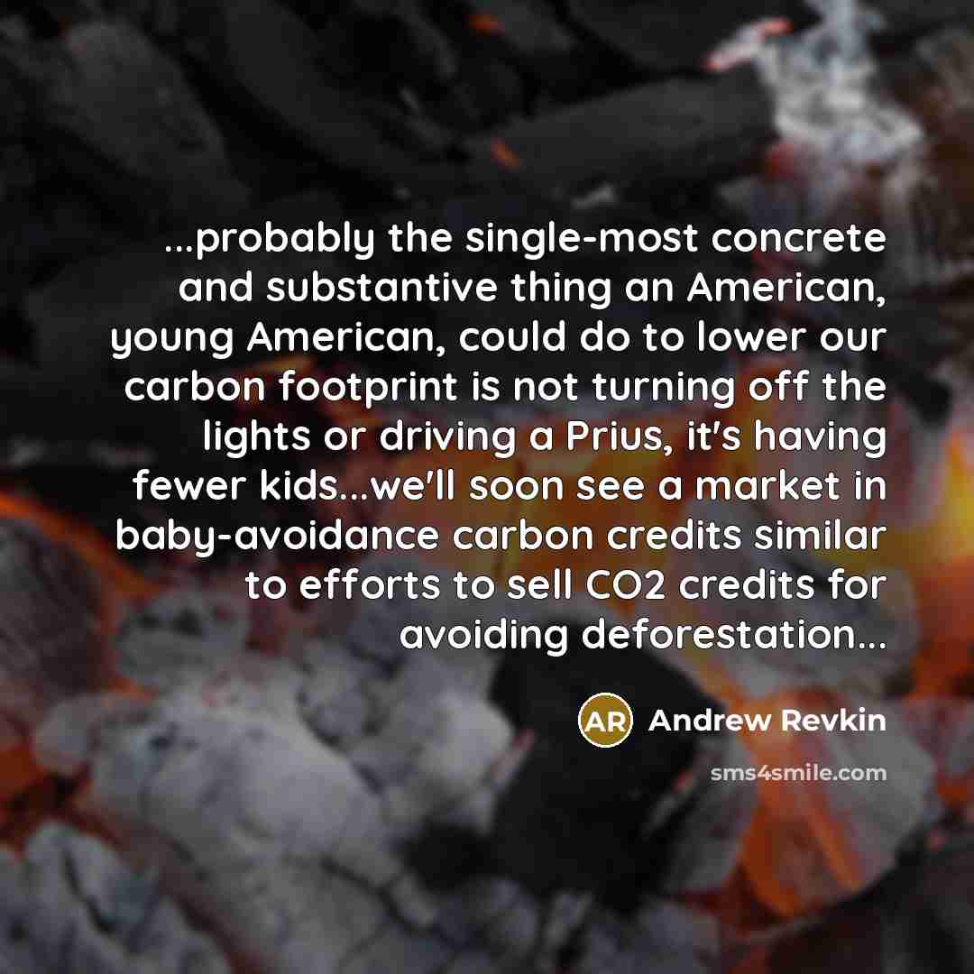 “...probably the single-most concrete and substantive thing an American, young…” quote by Andrew Revkin