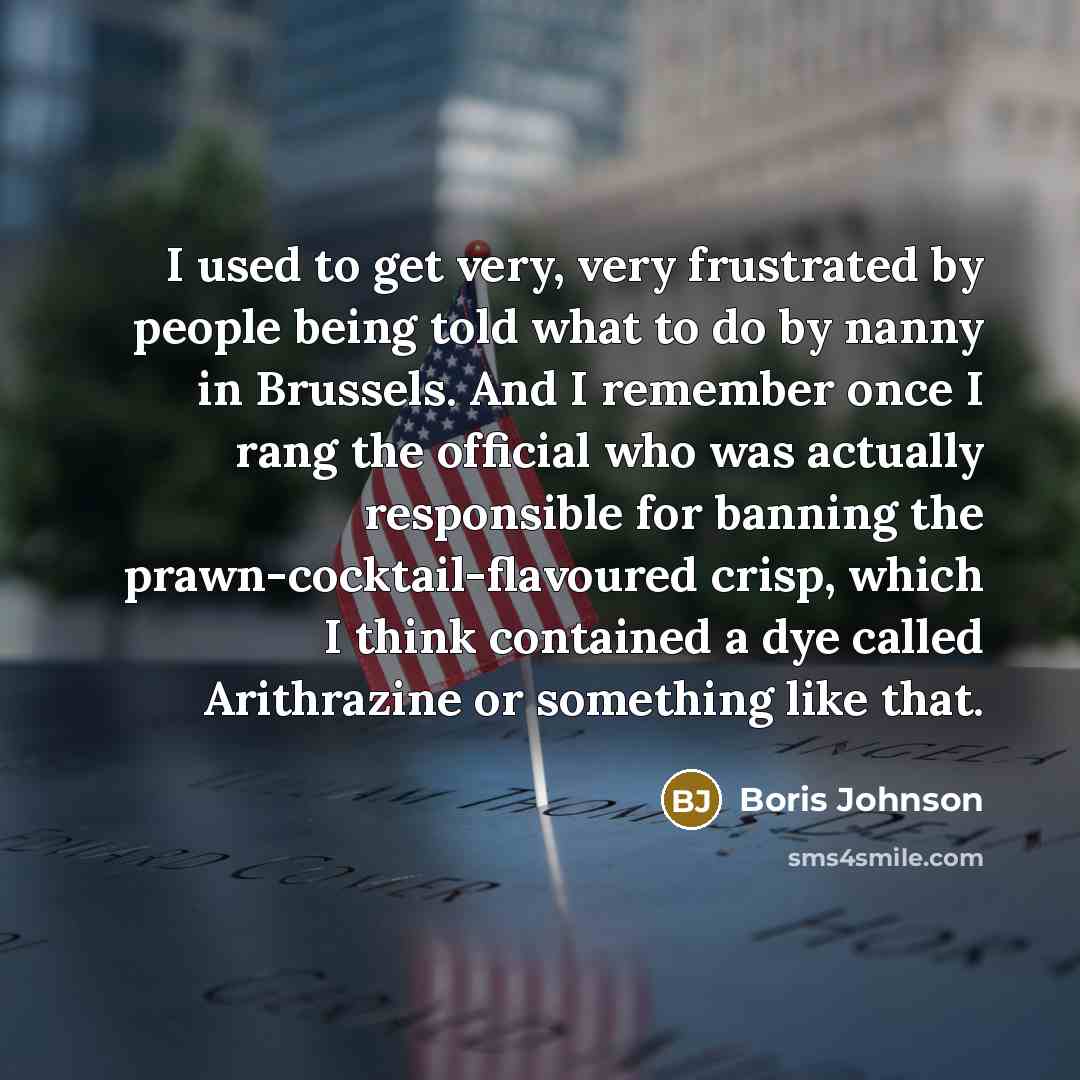 “I used to get very, very frustrated by people being…” quote by Boris Johnson