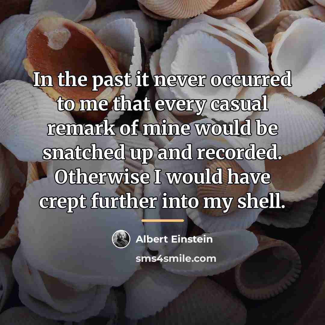 “In the past it never occurred to me that every…” quote by Albert Einstein