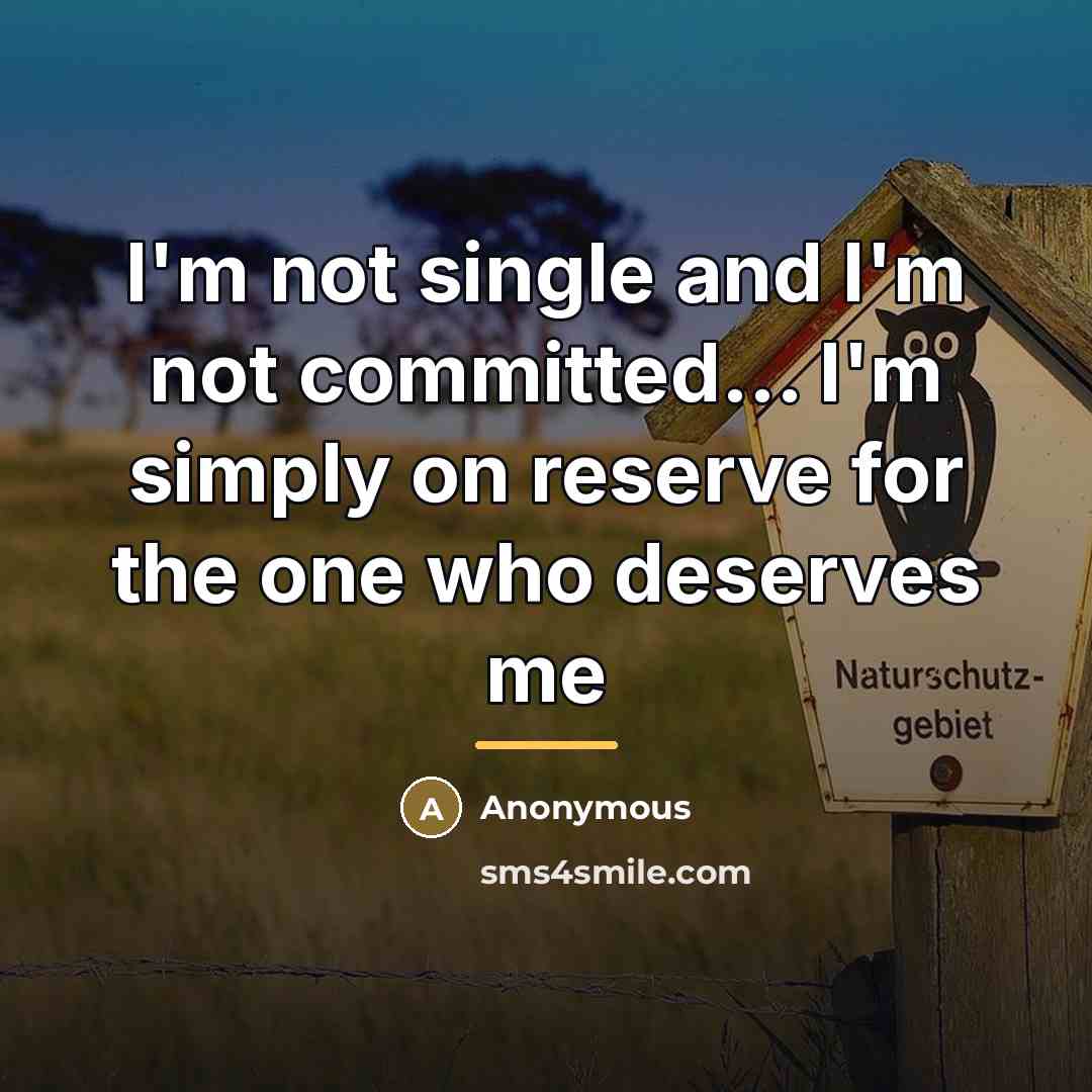 “I'm not single and I'm not committed... I'm simply on…” quote by Anonymous