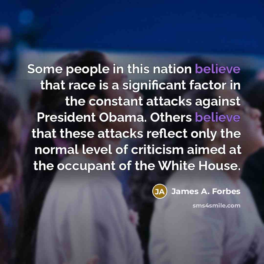 “Some people in this nation believe that race is a…” quote by James A. Forbes