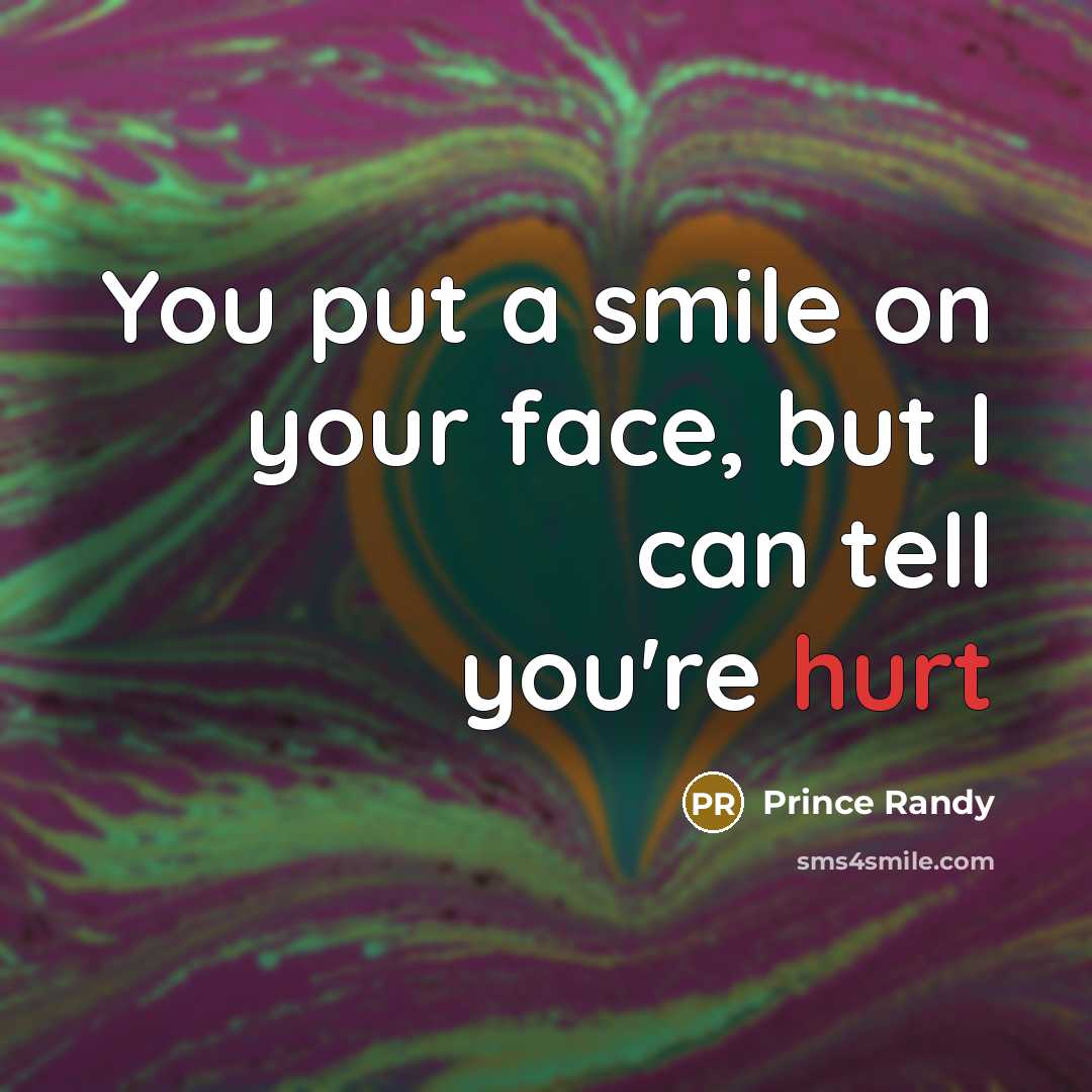 “You put a smile on your face, but I can…” quote by Prince Randy