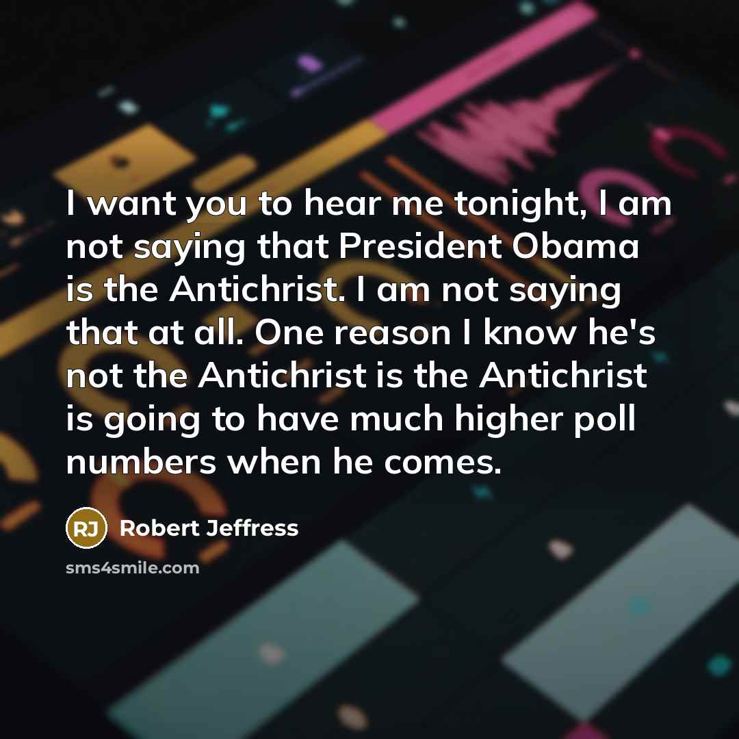 “I want you to hear me tonight, I am not…” quote by Robert Jeffress