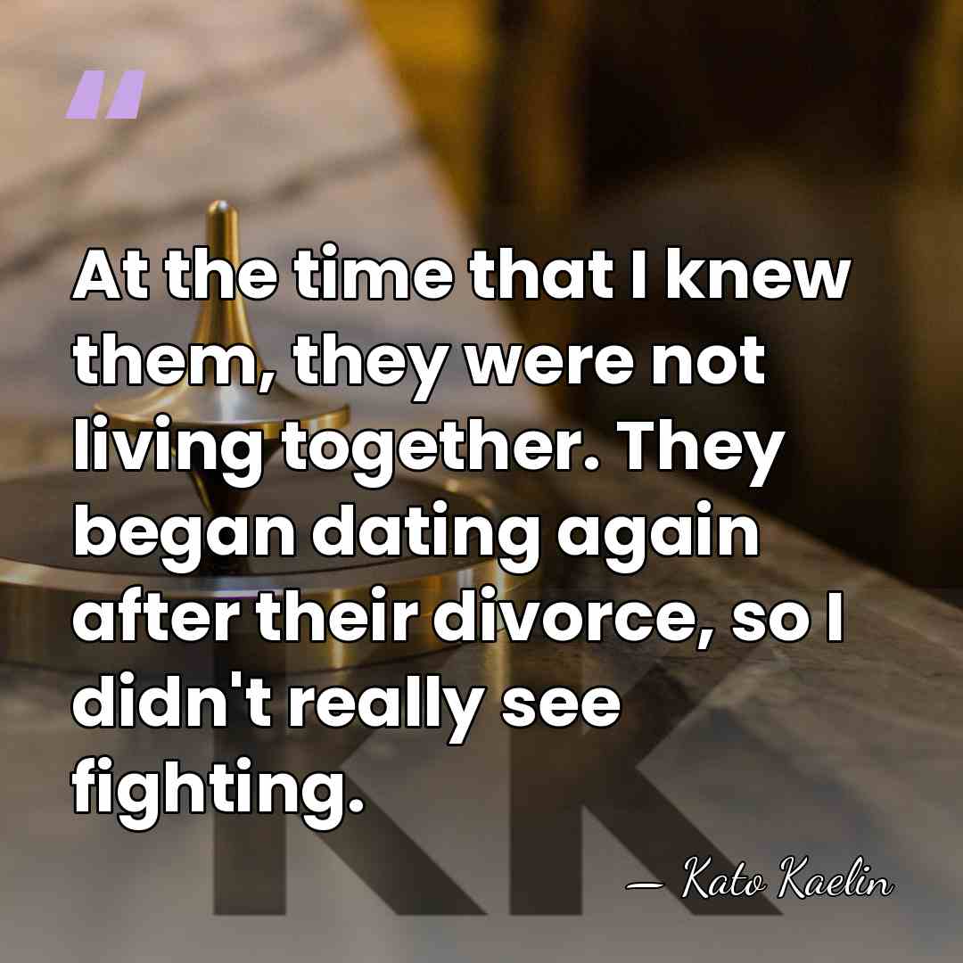 At the time that I knew them, they were not living together.&hellip; - Kato Kaelin