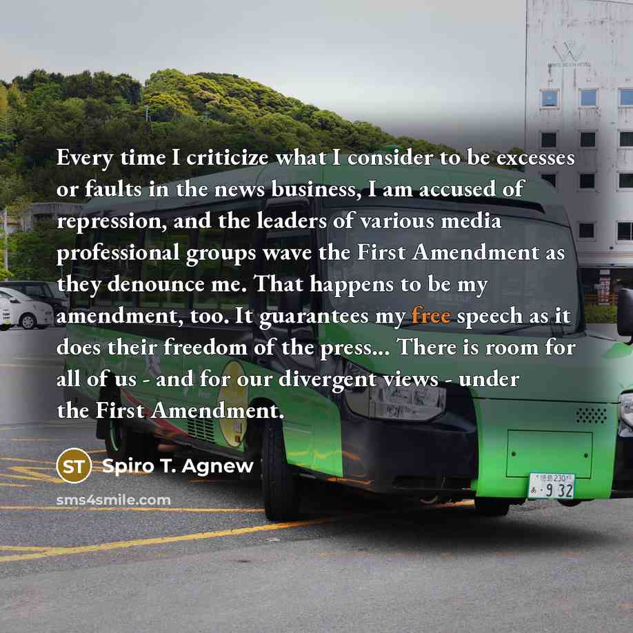 “Every time I criticize what I consider to be excesses…” quote by Spiro T. Agnew