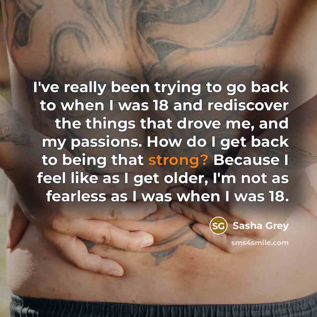 “I've really been trying to go back to when I…” quote by Sasha Grey
