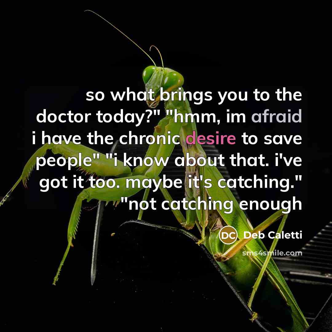 “so what brings you to the doctor today?" "hmm, im…” quote by Deb Caletti