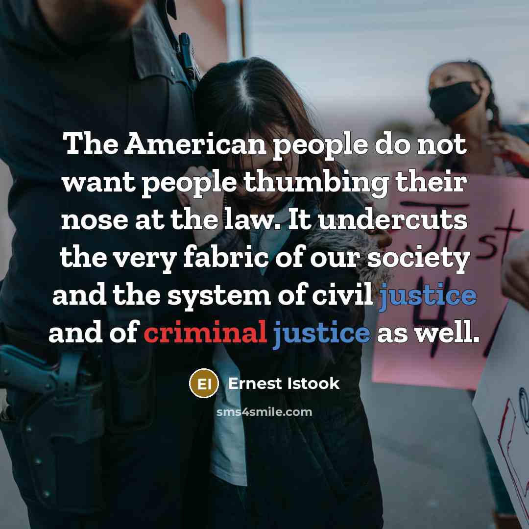 “The American people do not want people thumbing their nose…” quote by Ernest Istook