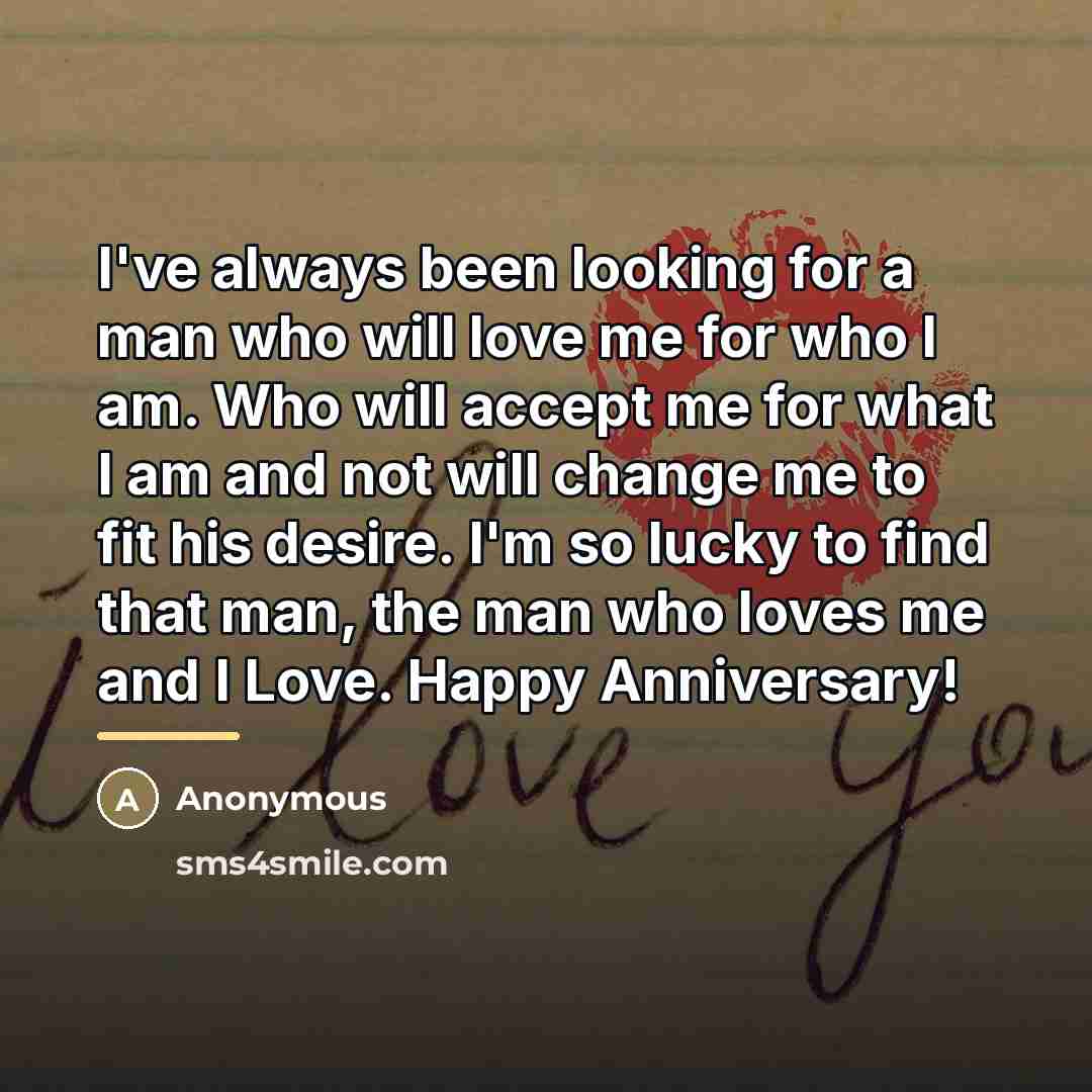 “I've always been looking for a man who will love…” quote by Anonymous