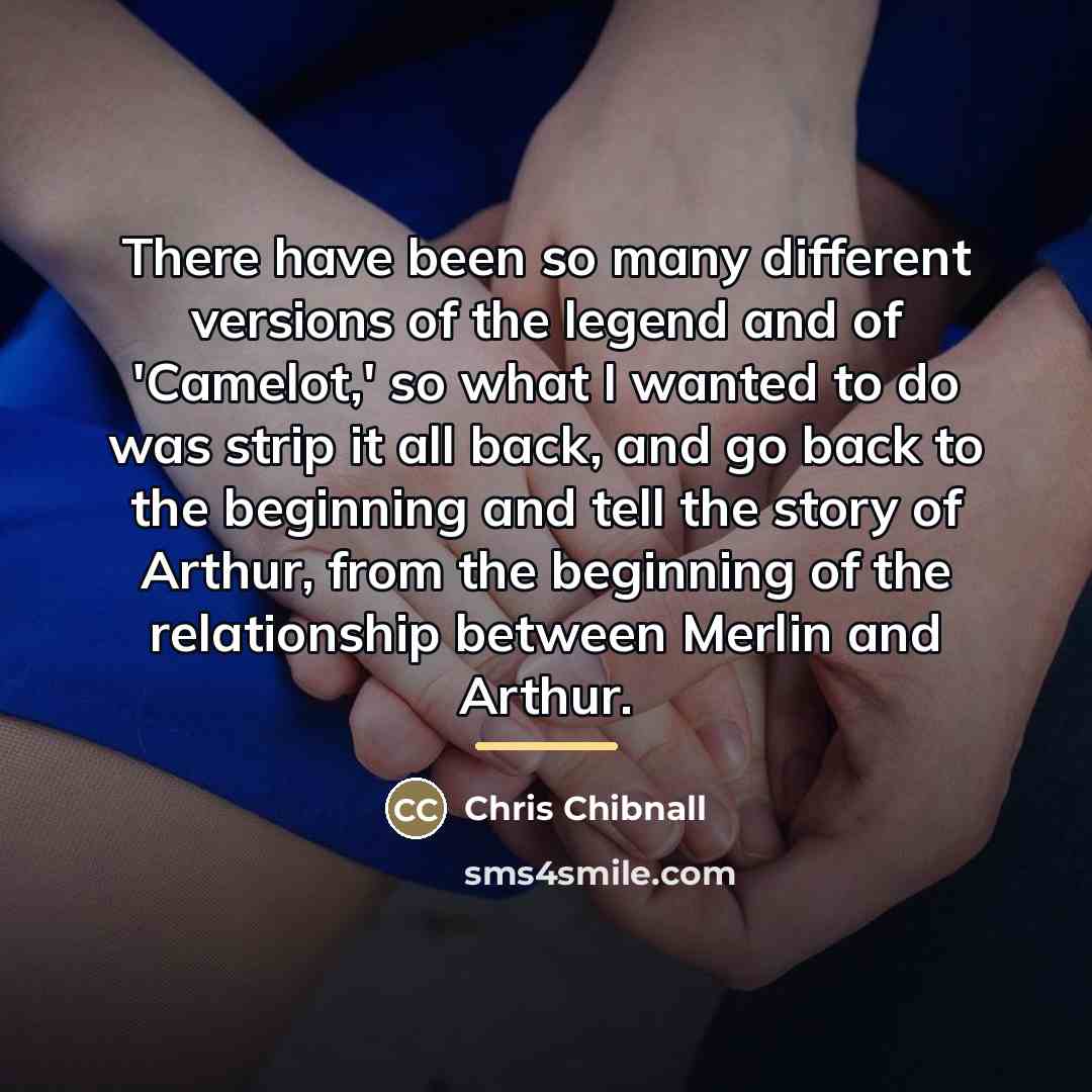 “There have been so many different versions of the legend…” quote by Chris Chibnall