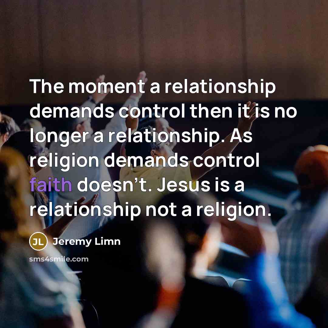 “The moment a relationship demands control then it is no…” quote by Jeremy Limn