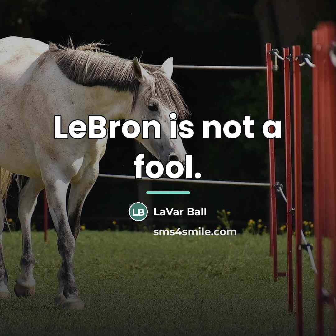 “LeBron is not a fool.…” quote by LaVar Ball