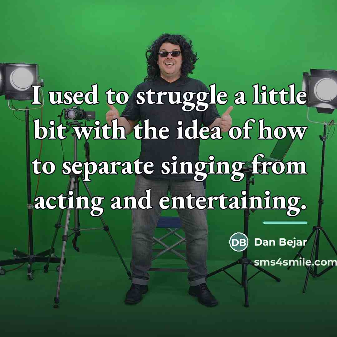 “I used to struggle a little bit with the idea…” quote by Dan Bejar