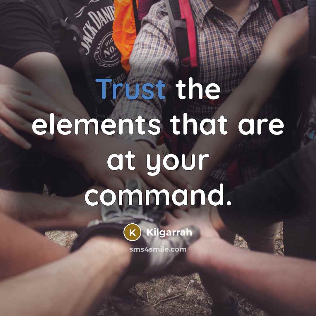 “Trust the elements that are at your command.” quote by Kilgarrah