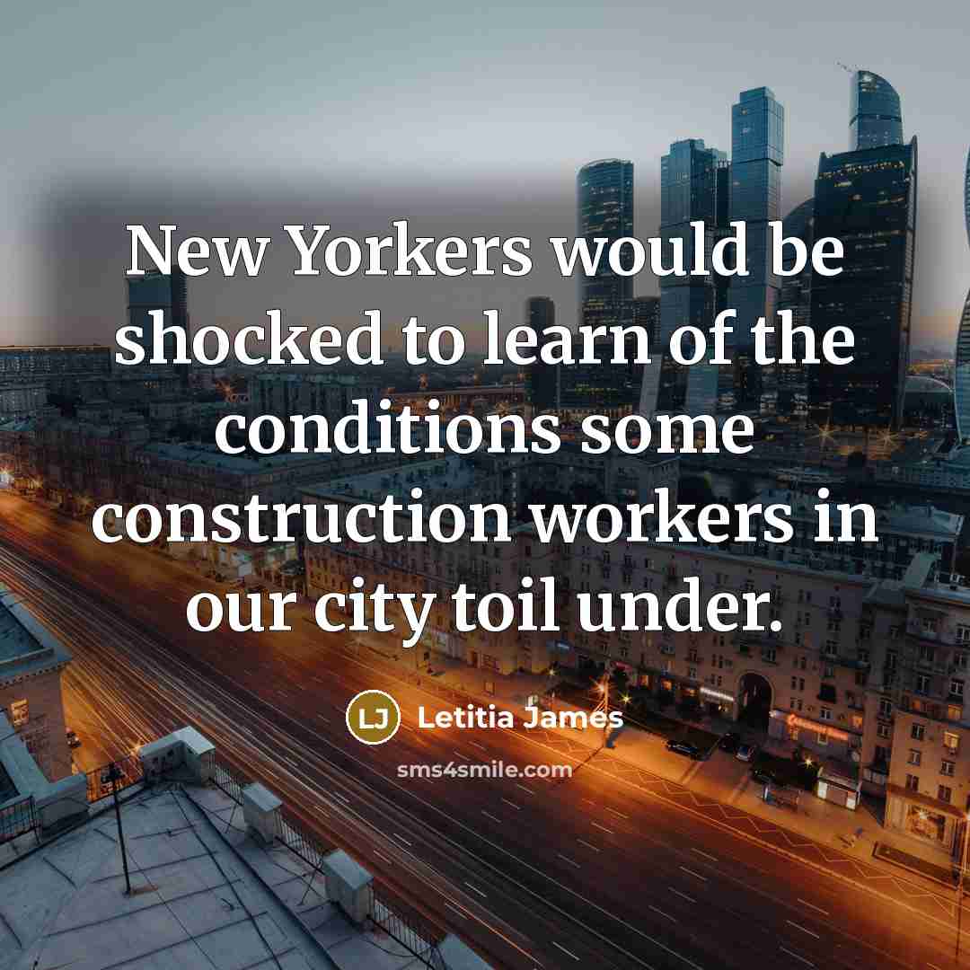 “New Yorkers would be shocked to learn of the conditions…” quote by Letitia James