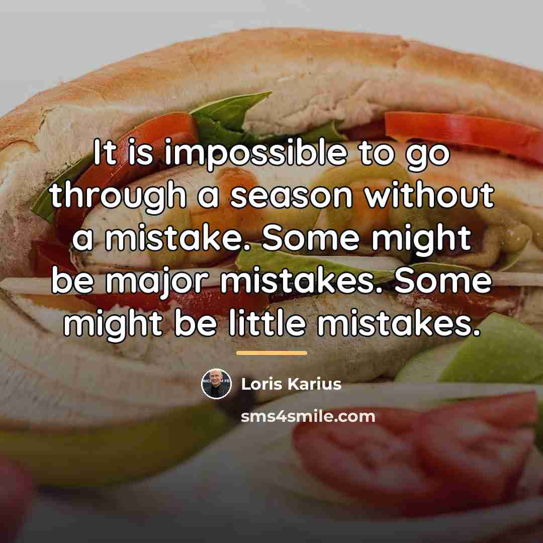 “It is impossible to go through a season without a…” quote by Loris Karius