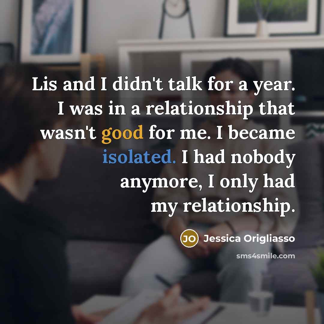 “Lis and I didn't talk for a year. I was…” quote by Jessica Origliasso
