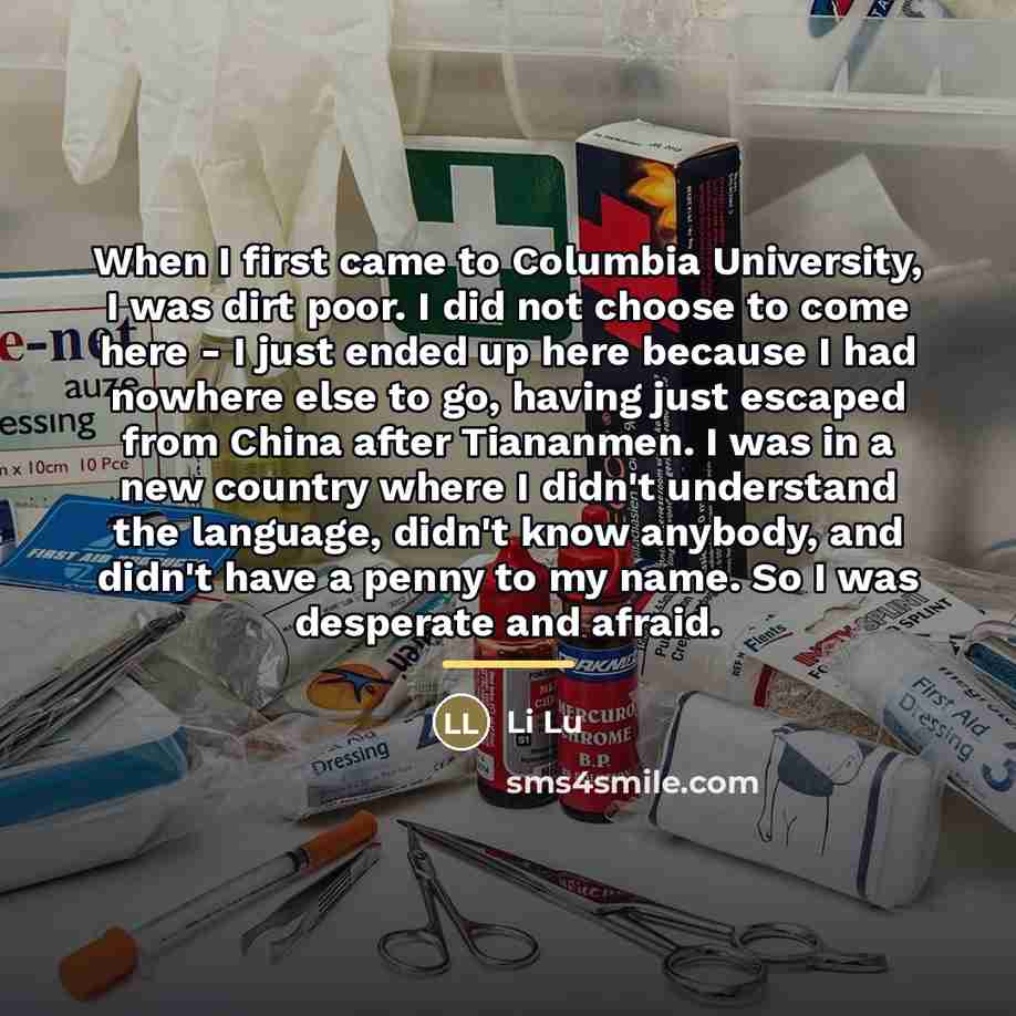 “When I first came to Columbia University, I was dirt…” quote by Li Lu