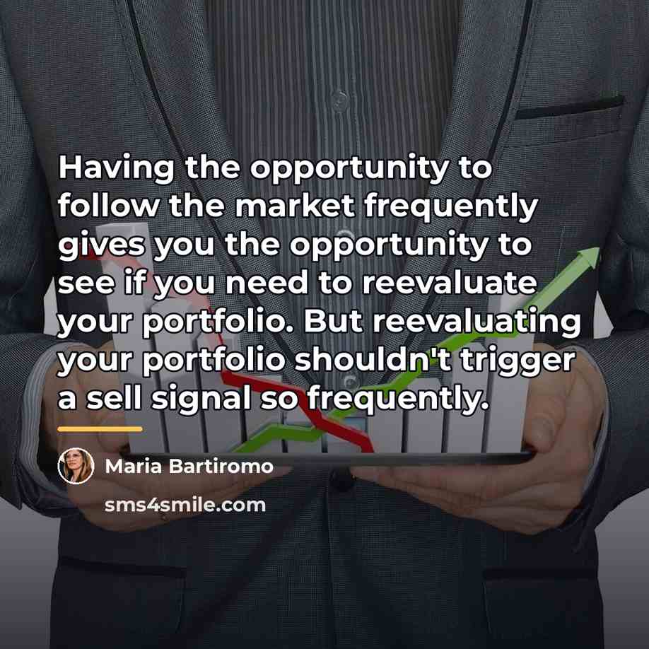 “Having the opportunity to follow the market frequently gives you…” quote by Maria Bartiromo