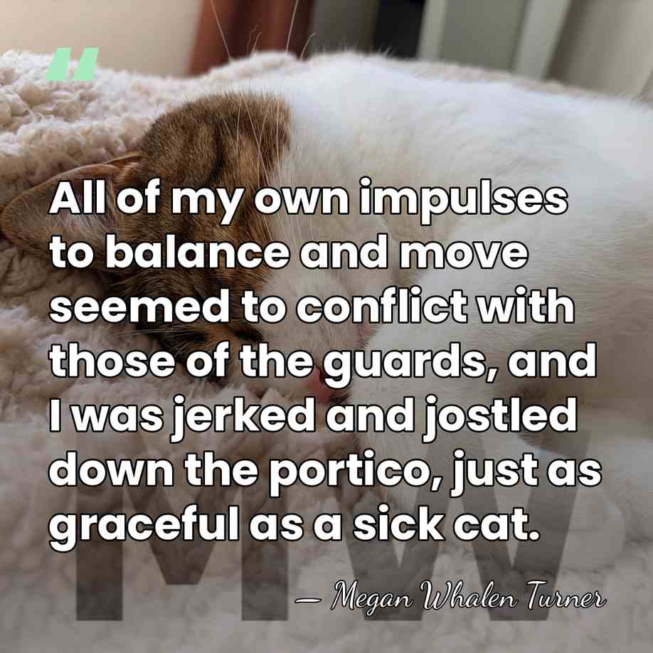 All of my own impulses to balance and move seemed to conflict&hellip; - Megan Whalen Turner