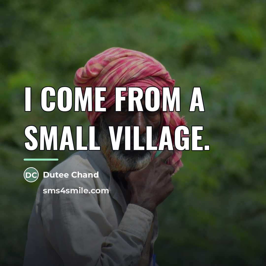 “I come from a small village.…” quote by Dutee Chand
