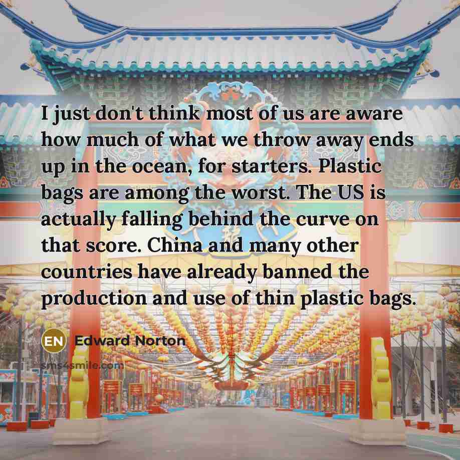 “I just don't think most of us are aware how…” quote by Edward Norton