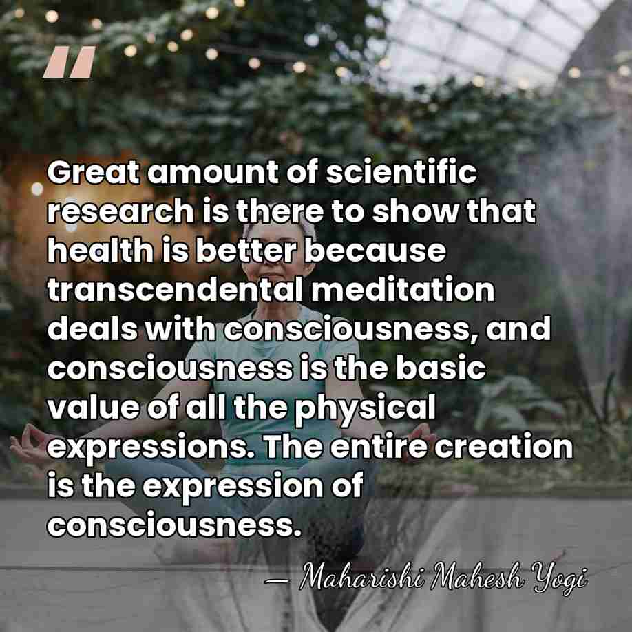 Great amount of scientific research is there to show that health is&hellip; - Maharishi Mahesh Yogi
