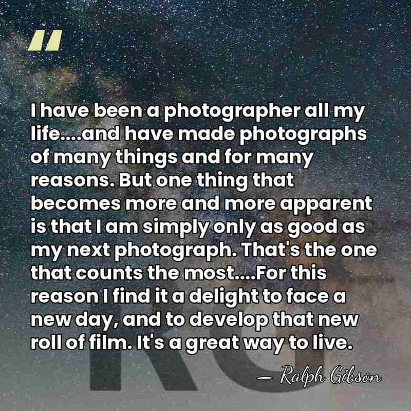 I have been a photographer all my life....and have made photographs of&hellip; - Ralph Gibson