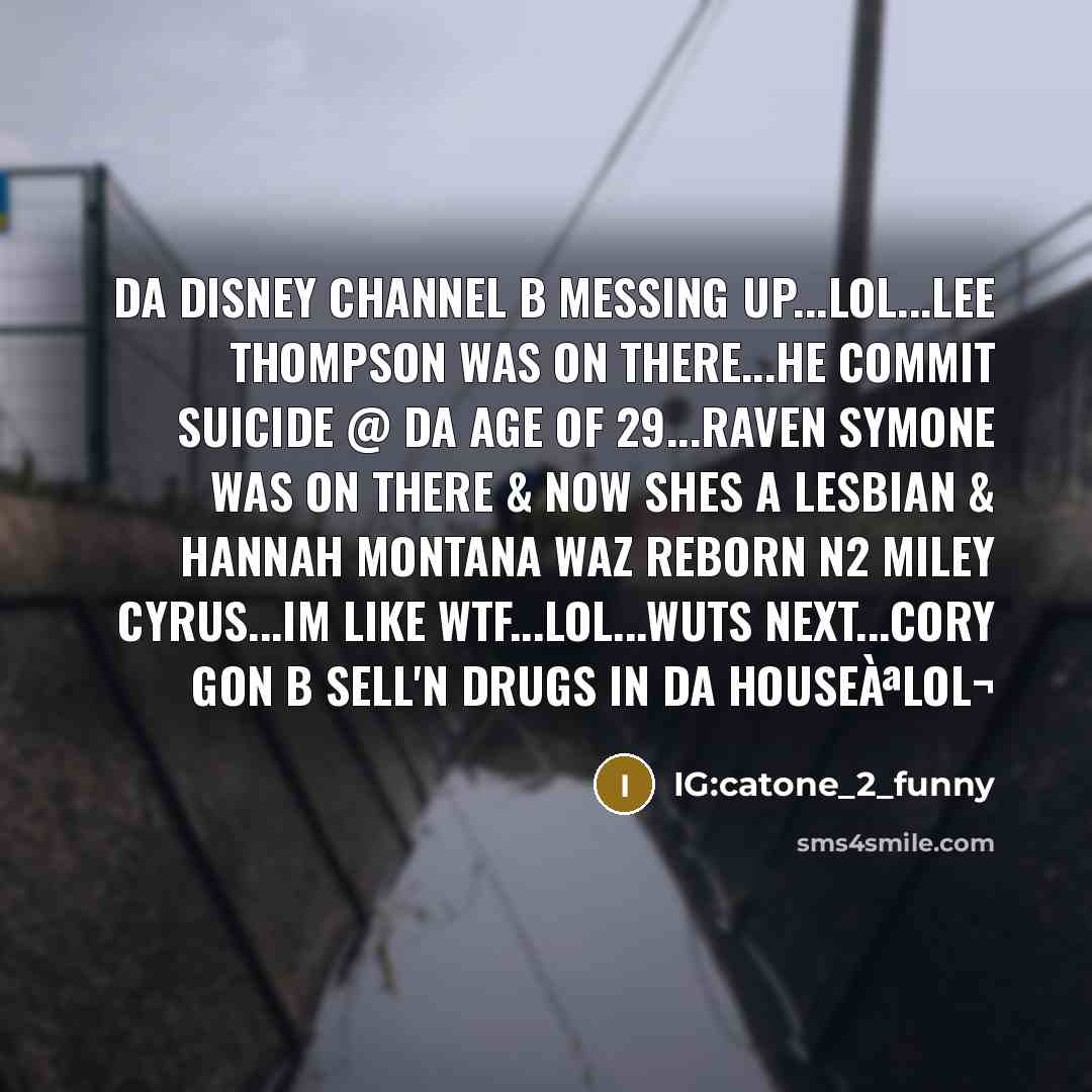 “Da Disney channel b messing up...lol...Lee Thompson was on there...he…” quote by IG:catone_2_funny