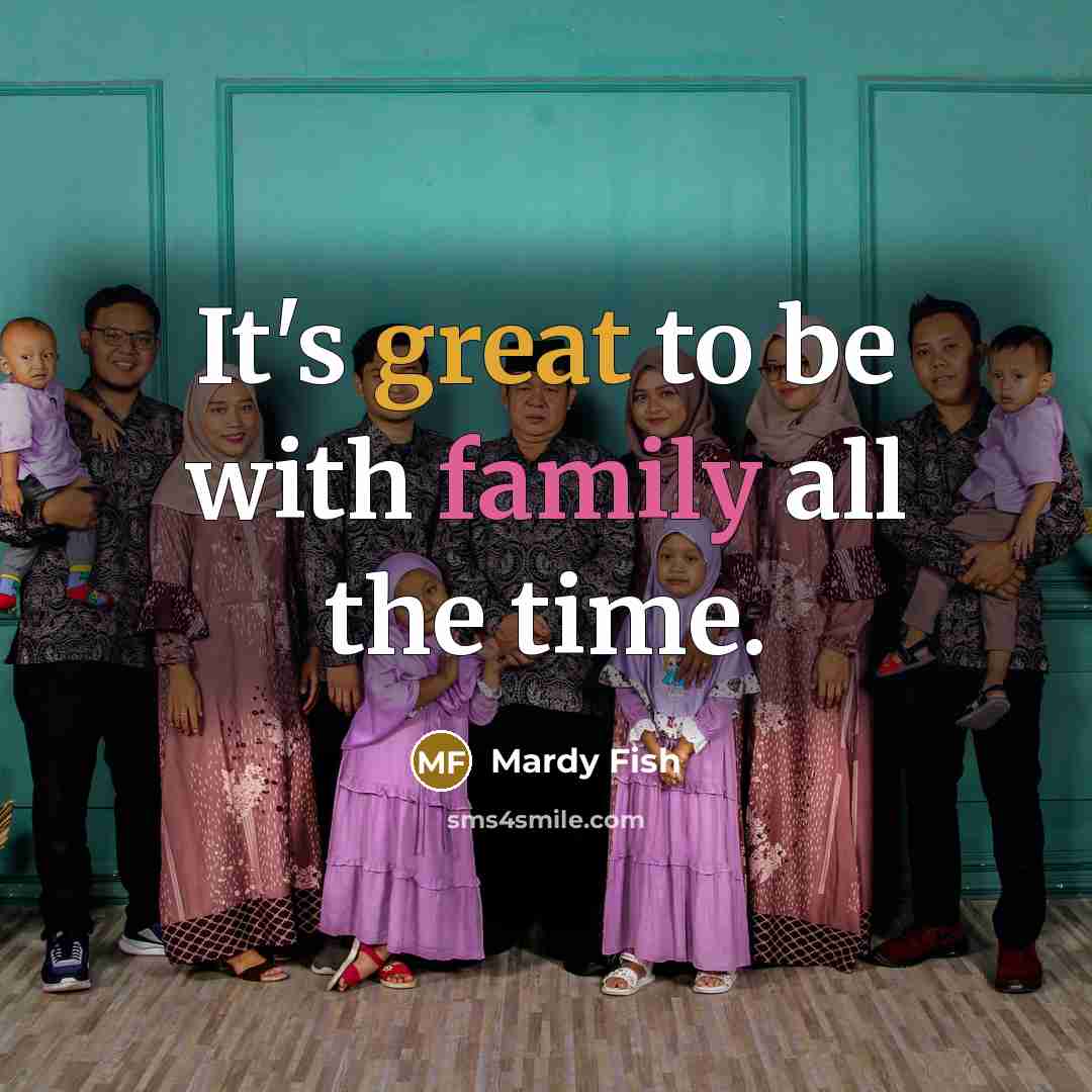 “It's great to be with family all the time.…” quote by Mardy Fish