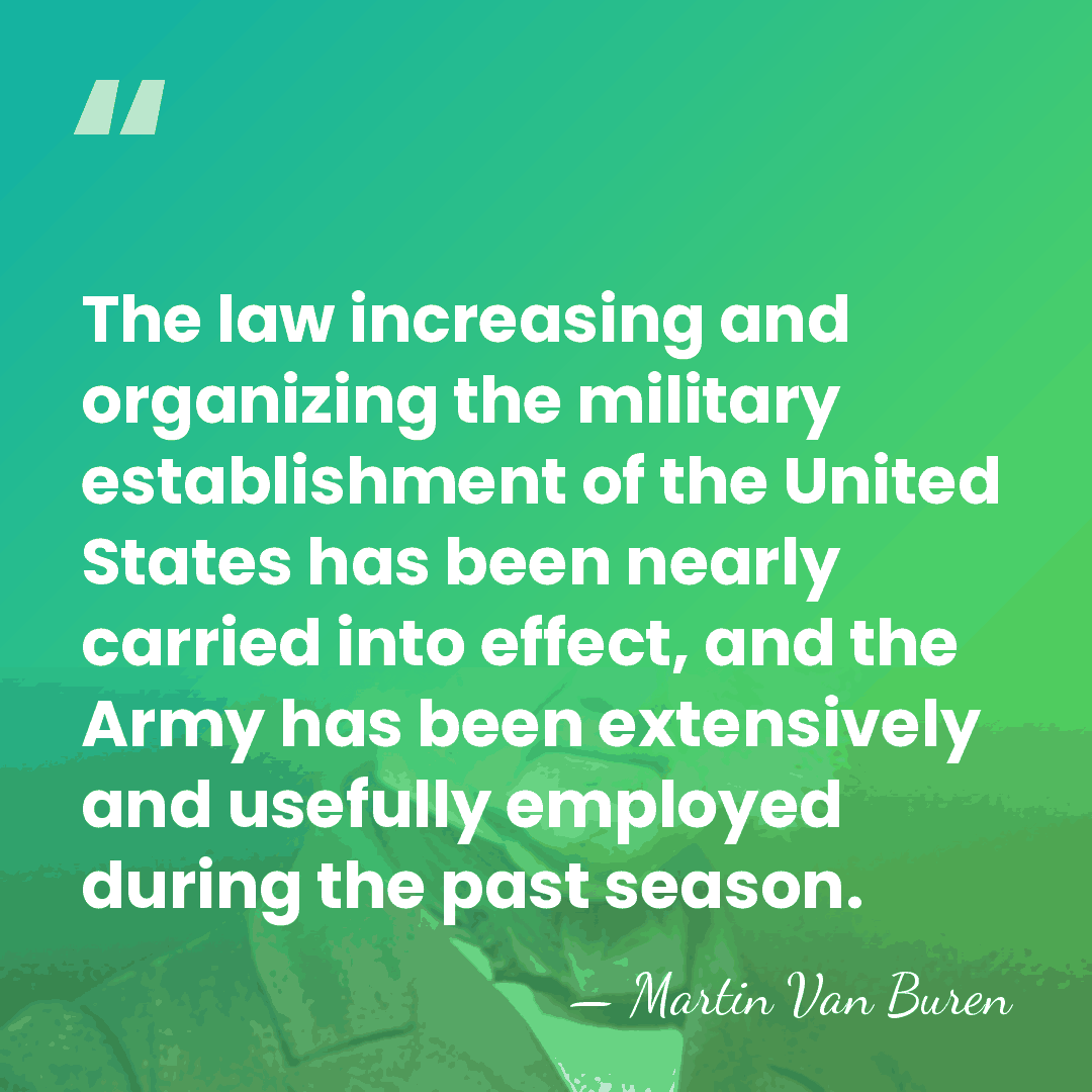 The law increasing and organizing the military establishment of the United States&hellip; - Martin Van Buren