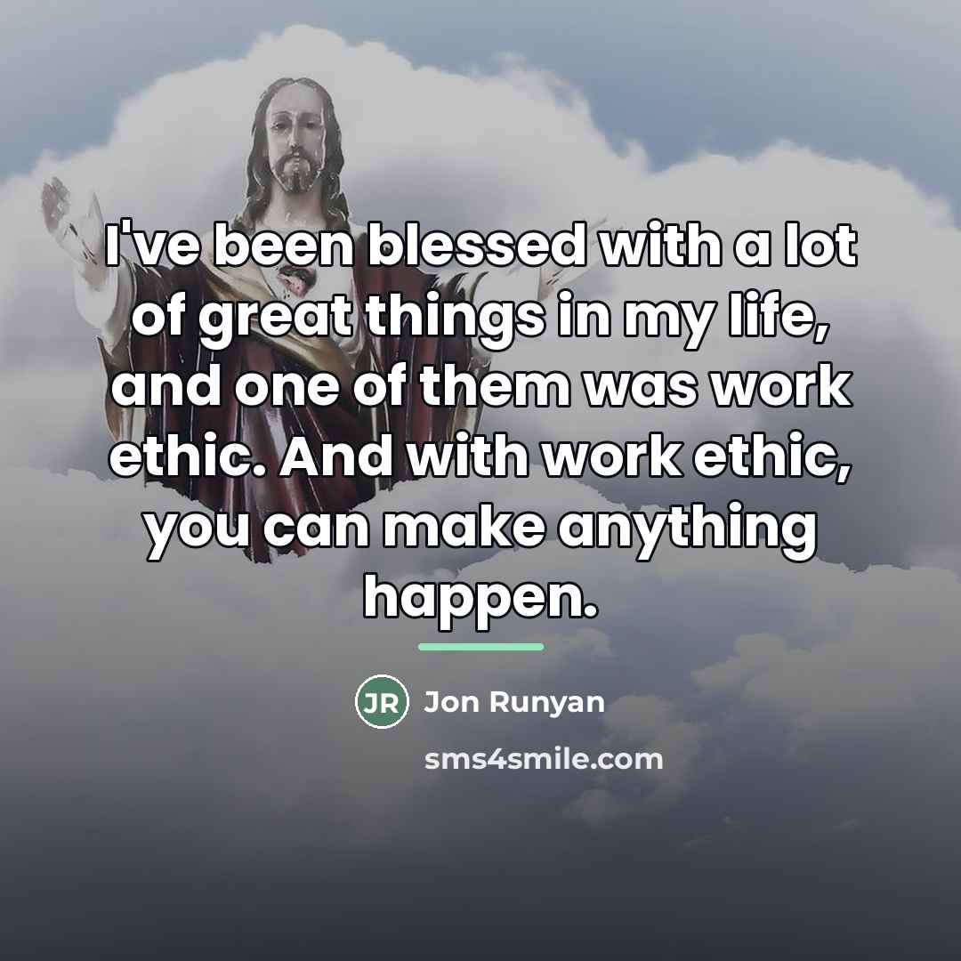 “I've been blessed with a lot of great things in…” quote by Jon Runyan