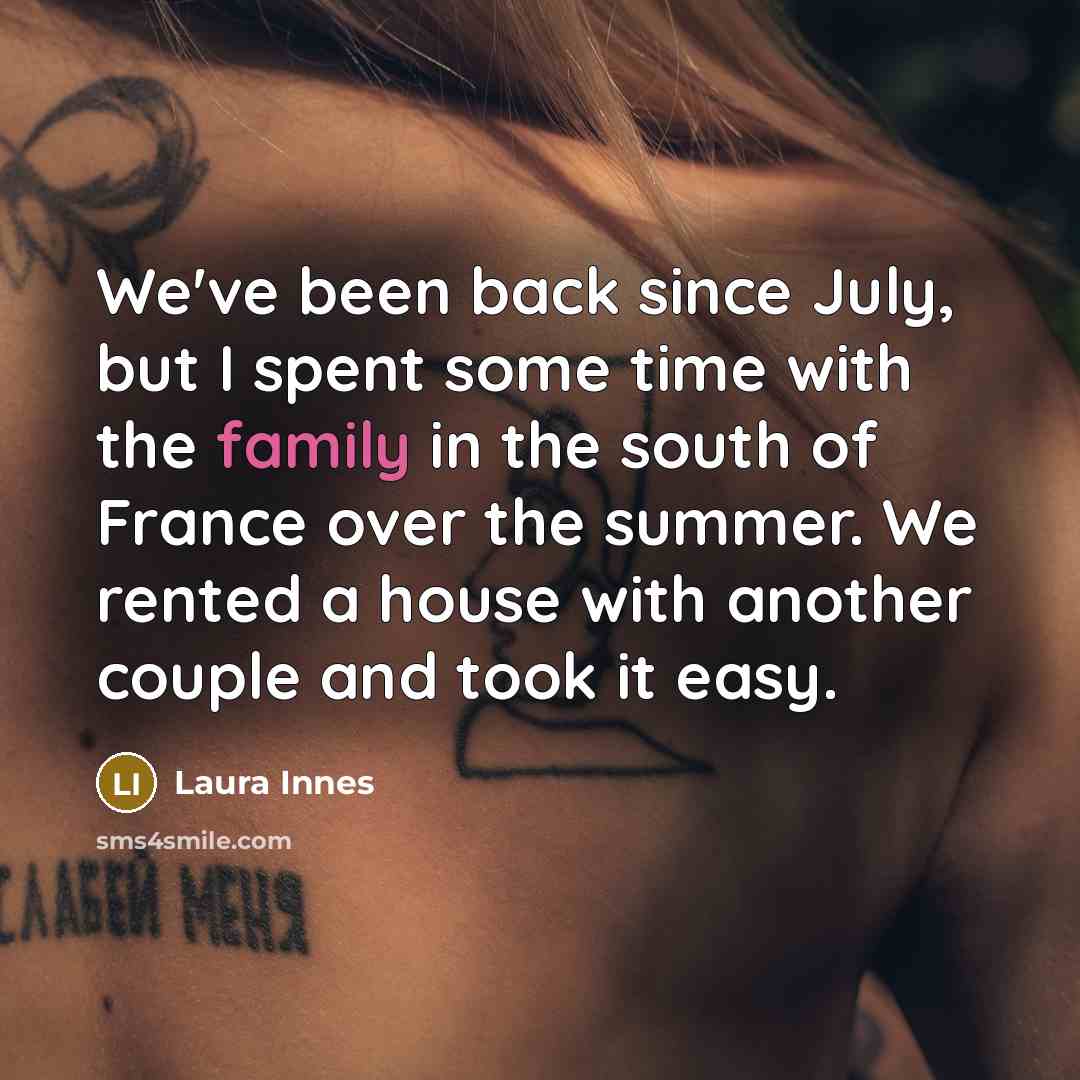 “We've been back since July, but I spent some time…” quote by Laura Innes