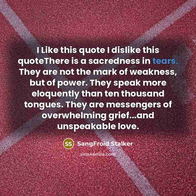 “I Like this quote I dislike this quoteThere is a…” quote by SangFroid Stalker