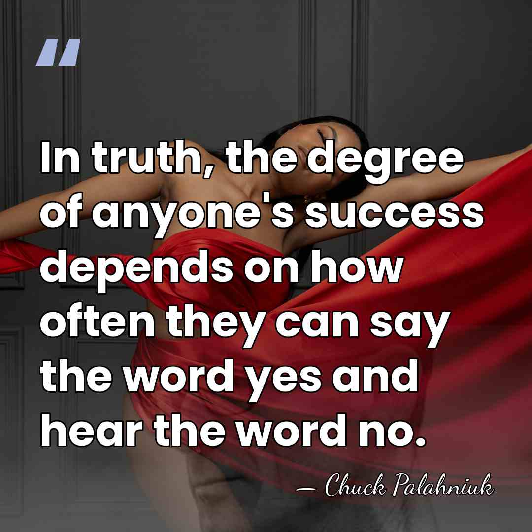 In truth, the degree of anyone's success depends on how often they&hellip; - Chuck Palahniuk