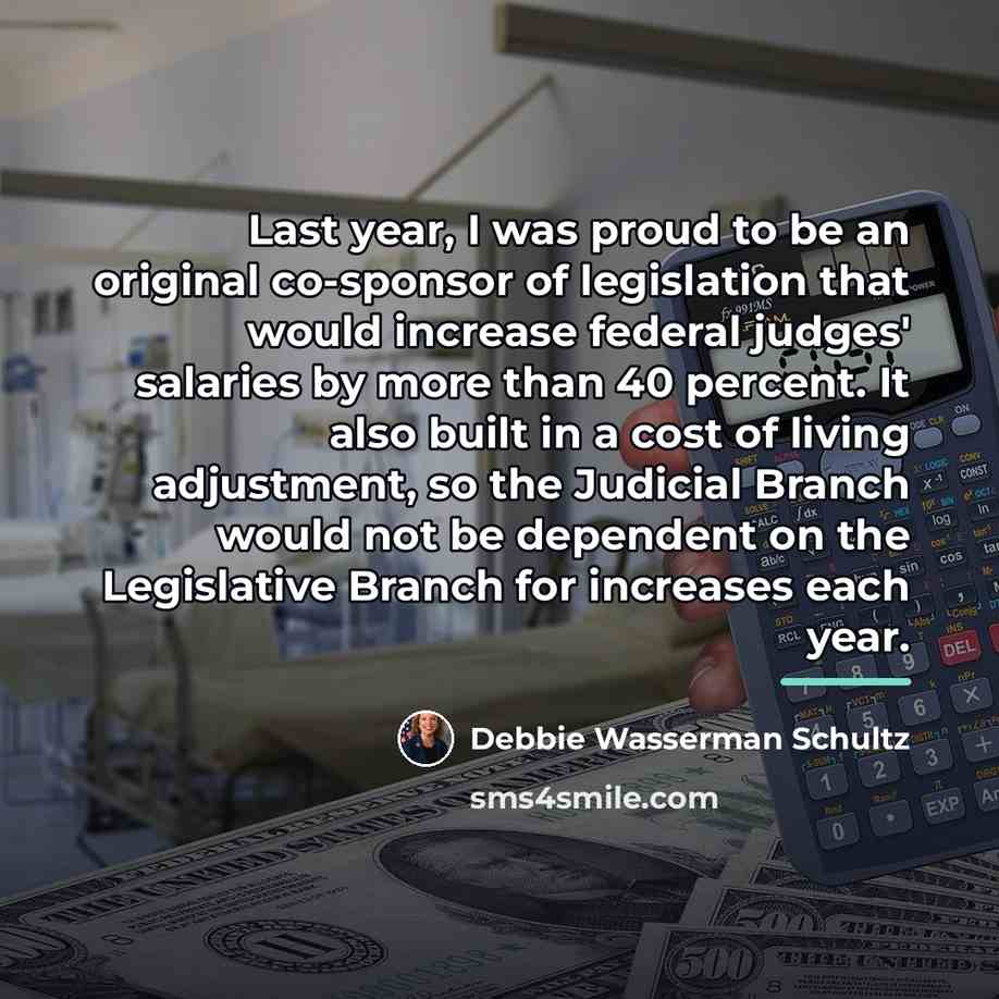 “Last year, I was proud to be an original co-sponsor…” quote by Debbie Wasserman Schultz