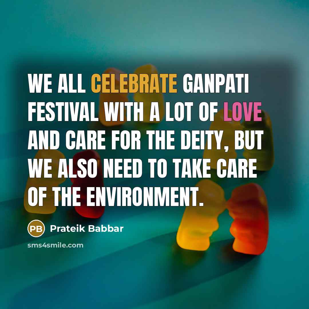 “We all celebrate Ganpati festival with a lot of love…” quote by Prateik Babbar