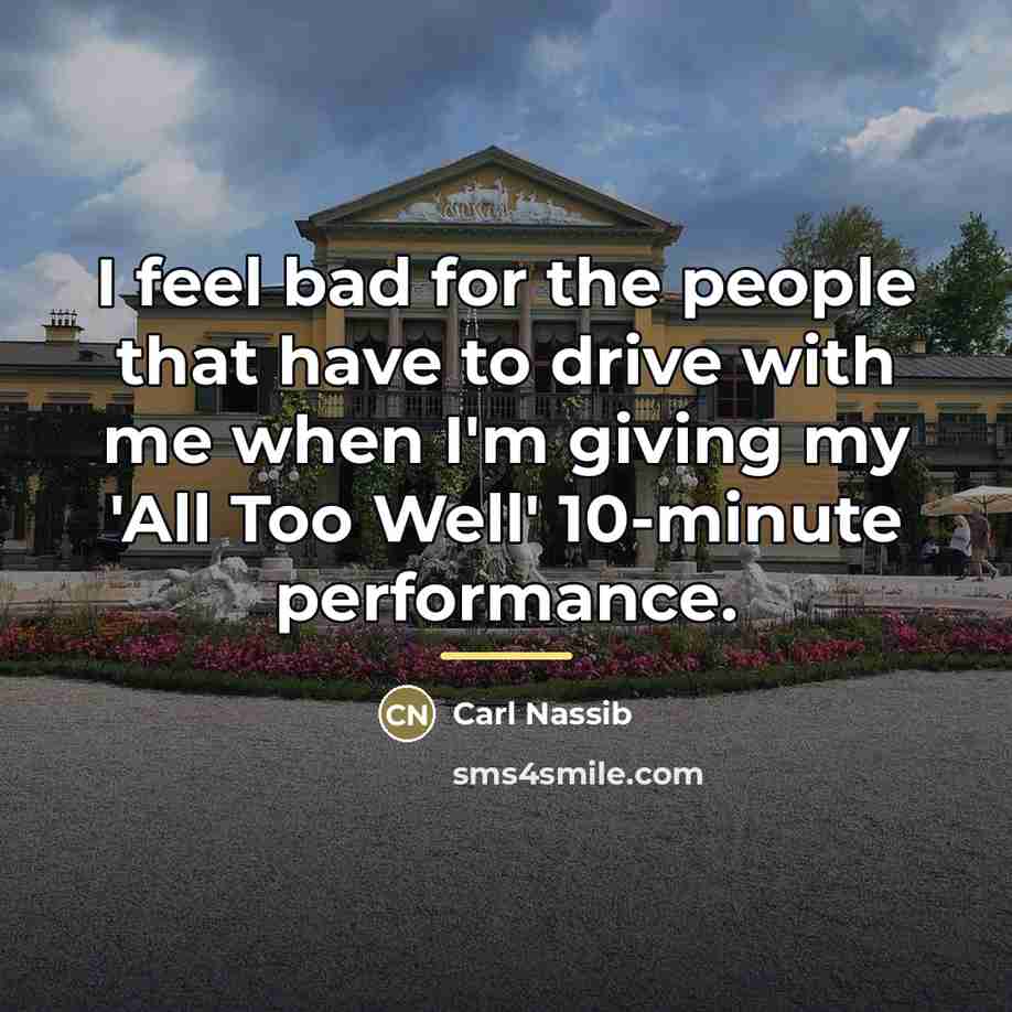 “I feel bad for the people that have to drive…” quote by Carl Nassib