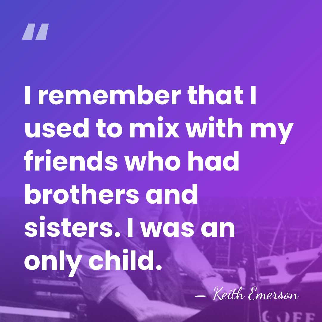 I remember that I used to mix with my friends who had&hellip; - Keith Emerson