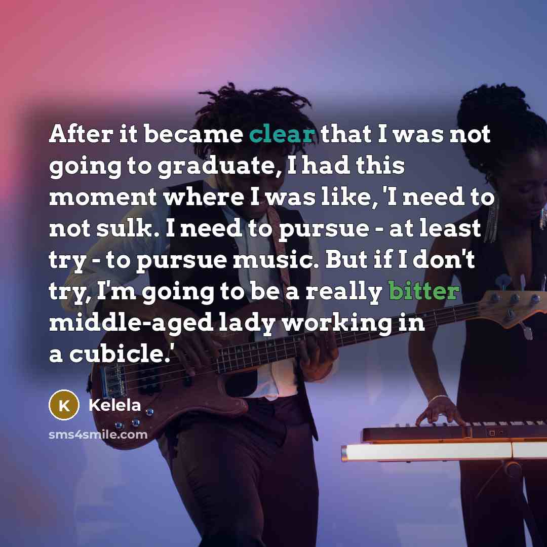 “After it became clear that I was not going to…” quote by Kelela
