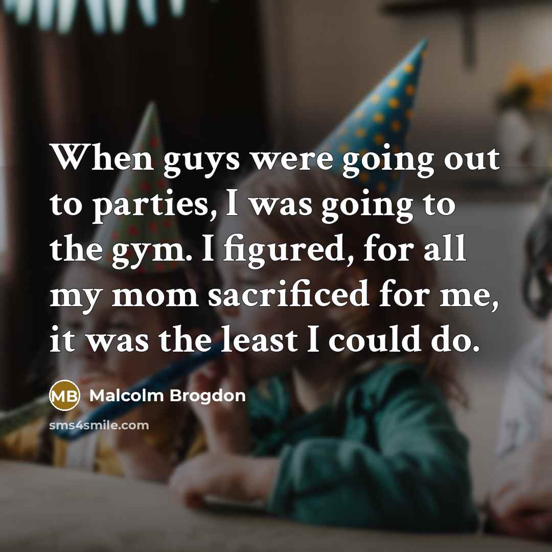 “When guys were going out to parties, I was going…” quote by Malcolm Brogdon